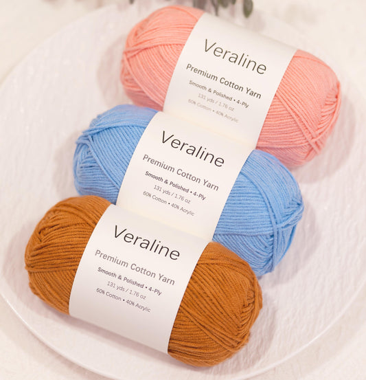 Premium Cotton Acrylic Yarn (4-Ply)