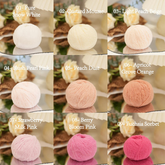 Candy Cloud (Fuzzy Nylon Yarn with Wool Felt)