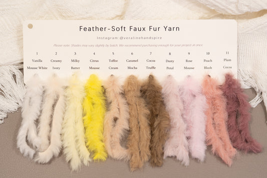 Feather-Soft Faux Fur - Bulky Color Card