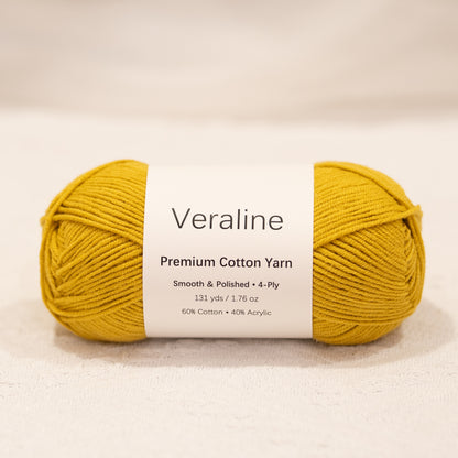 Premium Cotton Acrylic Yarn (4-Ply)