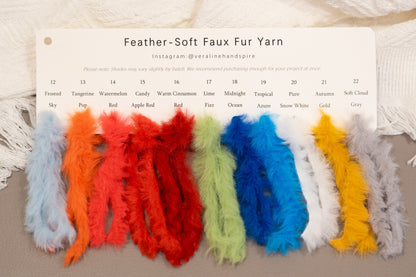 Feather-Soft Faux Fur - Bulky Color Card