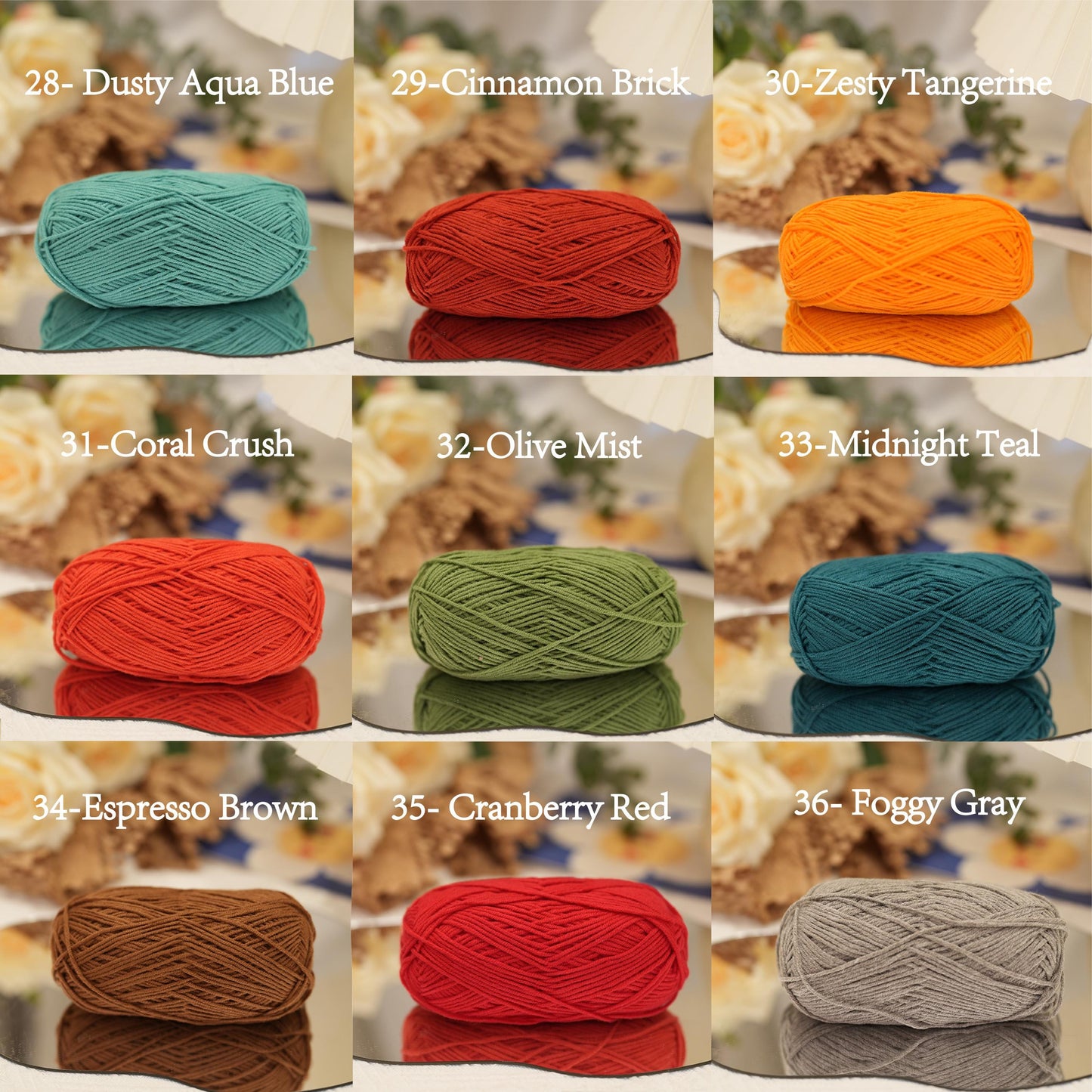 Premium Cotton Acrylic Yarn (4-Ply)