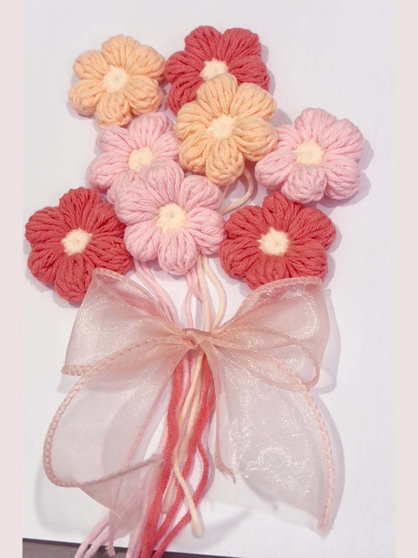 Crochet Puff Flowers for Craft
