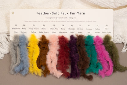 Feather-Soft Faux Fur - Bulky Color Card