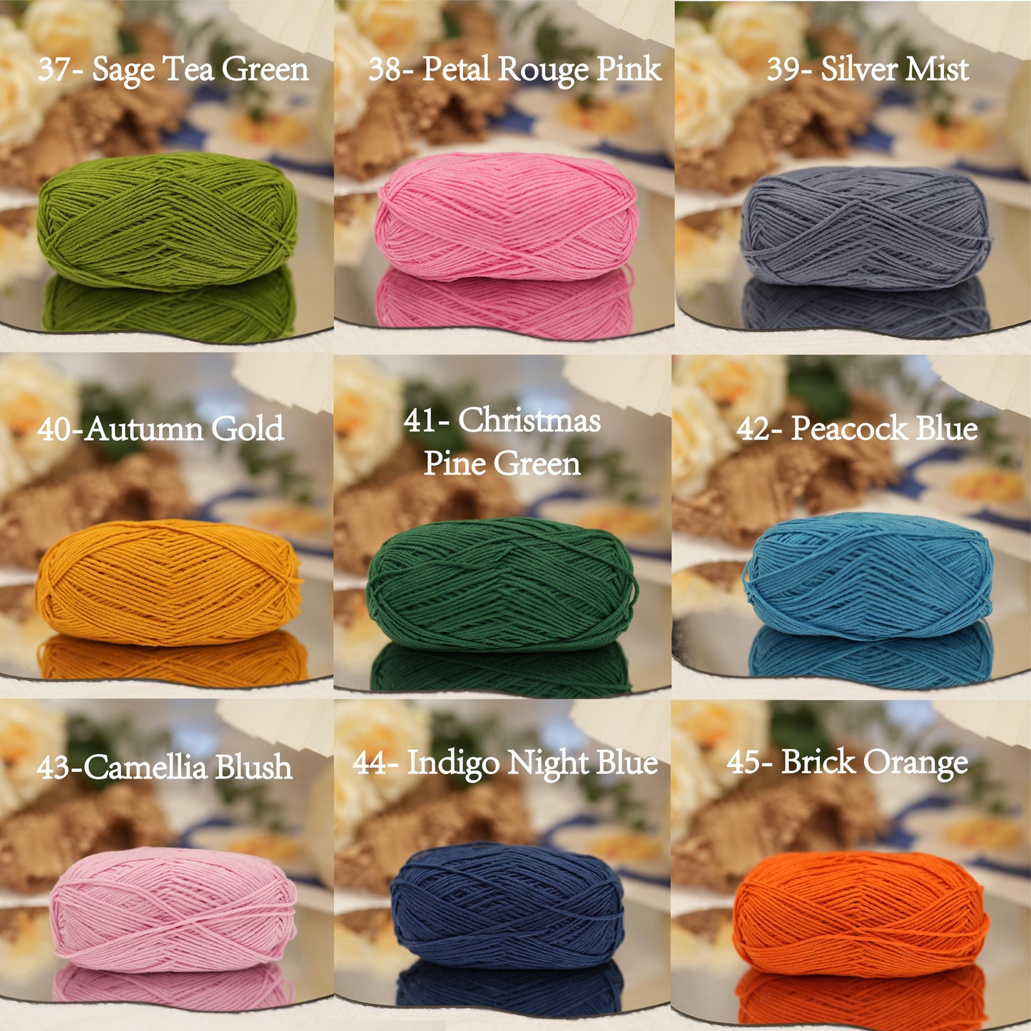 Premium Cotton Acrylic Yarn (4-Ply)