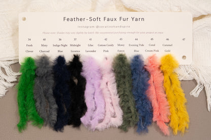 Feather-Soft Faux Fur - Bulky Color Card