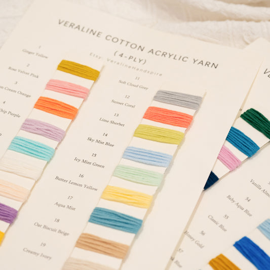 Premium Cotton Acrylic Yarn (4-Ply)