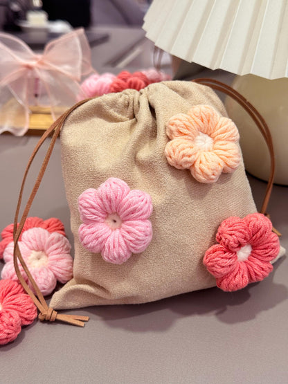 Crochet Puff Flowers for Craft