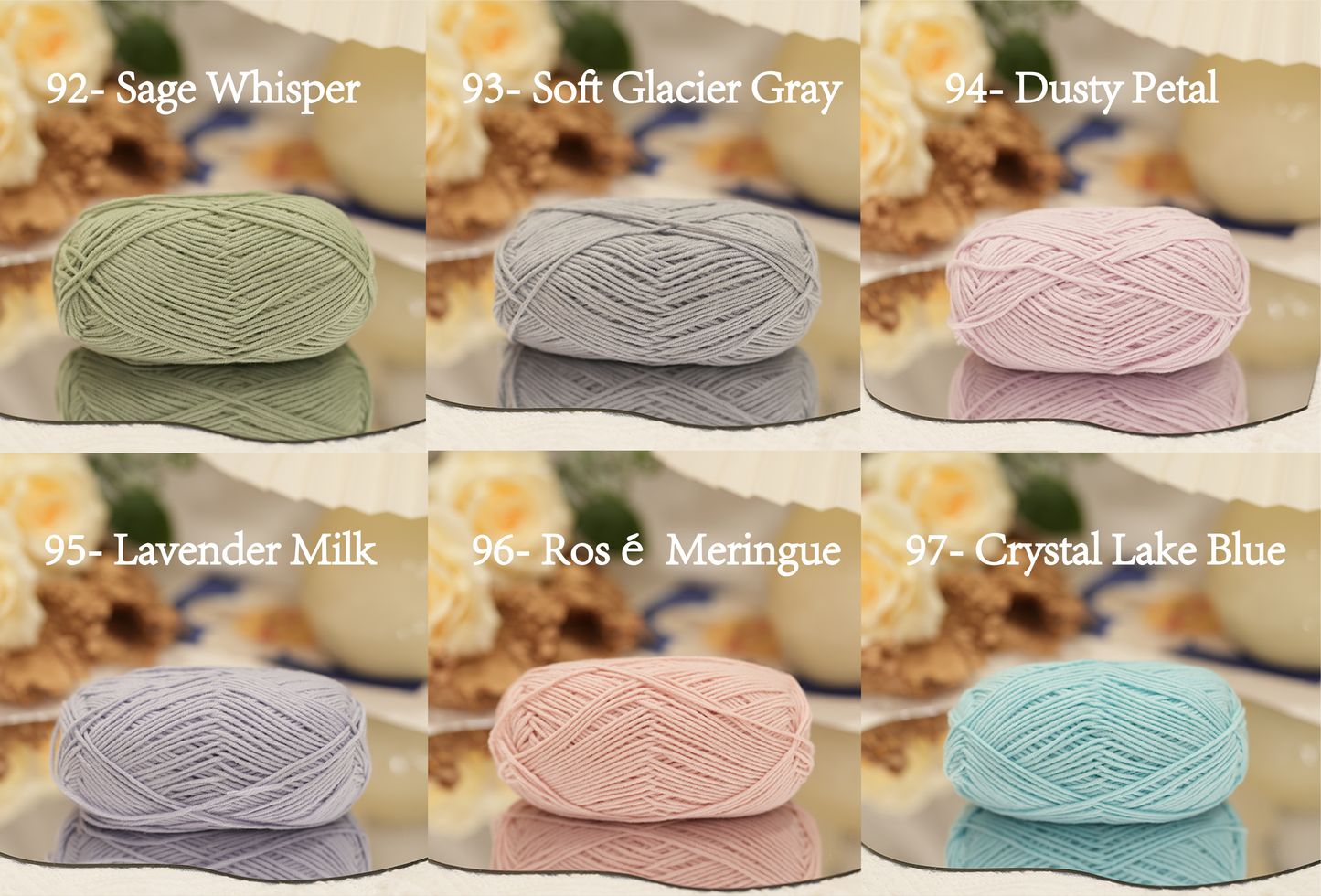 Premium Cotton Acrylic Yarn (4-Ply)