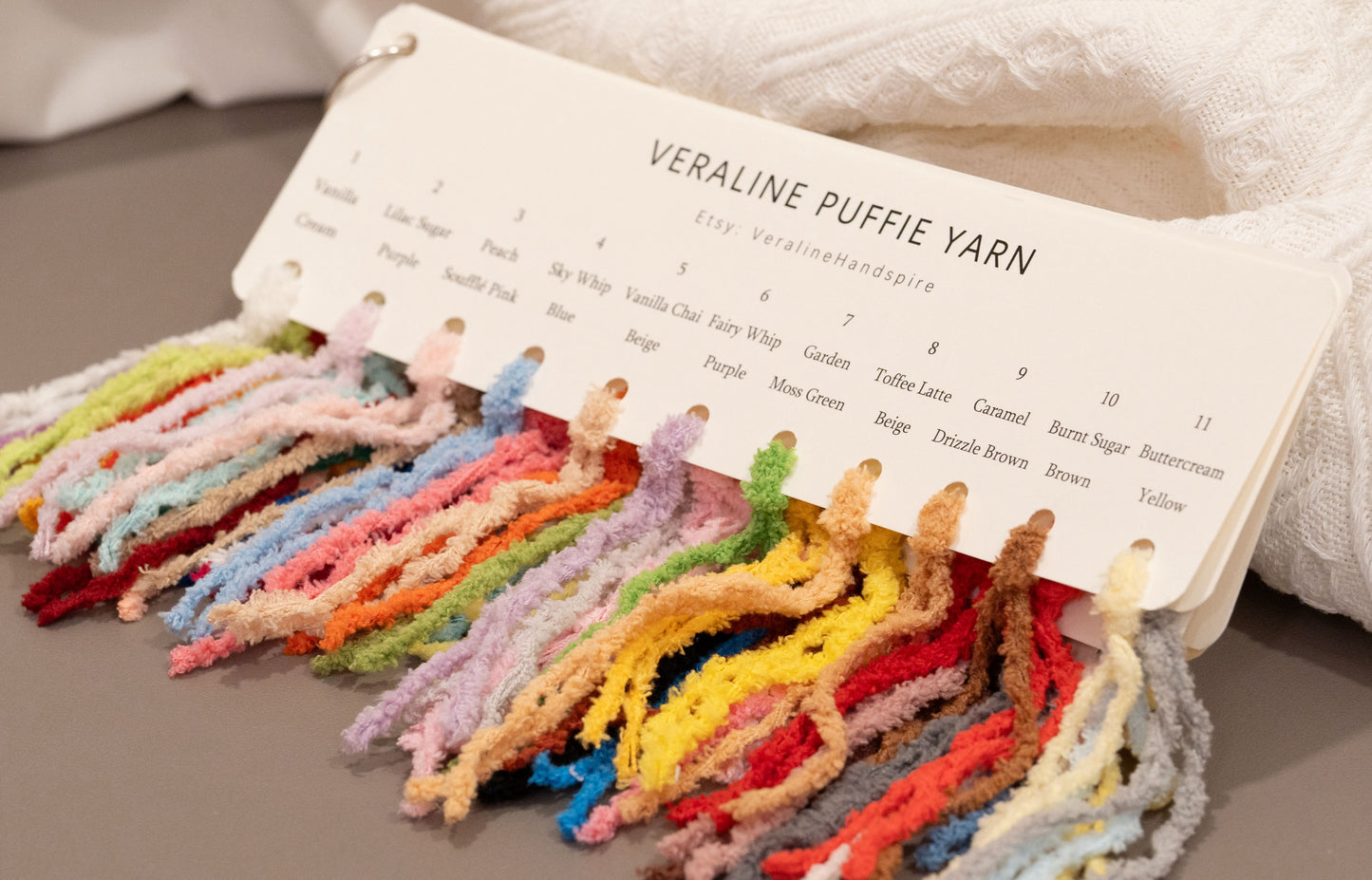 Puffie Yarn Color Card