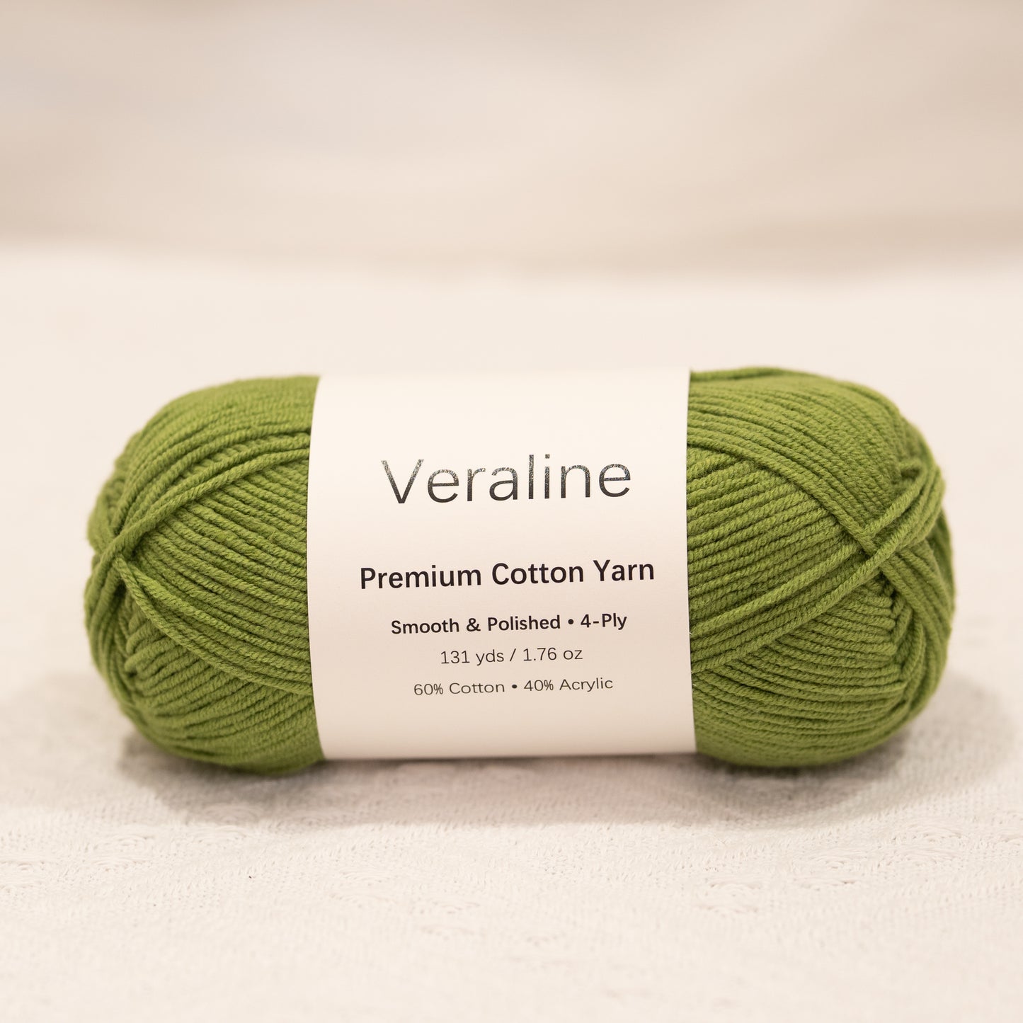 Sage Tea Green, soft green cotton acrylic 4 ply fine weight yarn