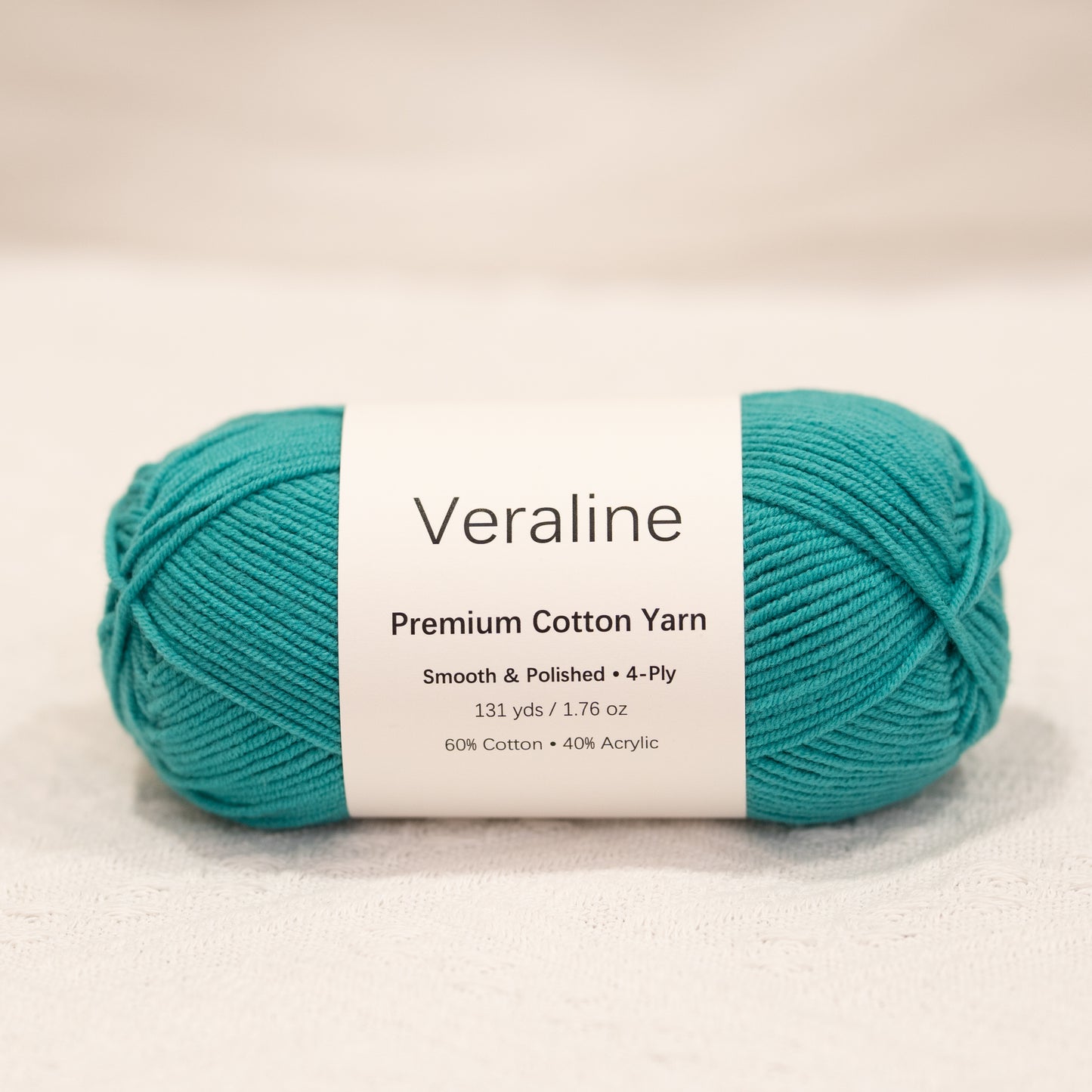 Tropical Jade, bright green cotton acrylic 4 ply fine weight yarn