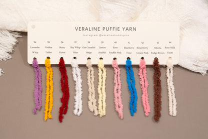 Puffie Yarn Color Card