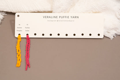 Puffie Yarn Color Card