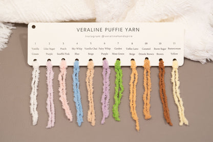 Puffie Yarn Color Card
