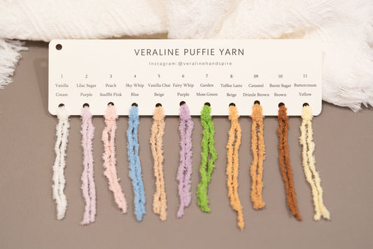 Puffie Yarn Color Card