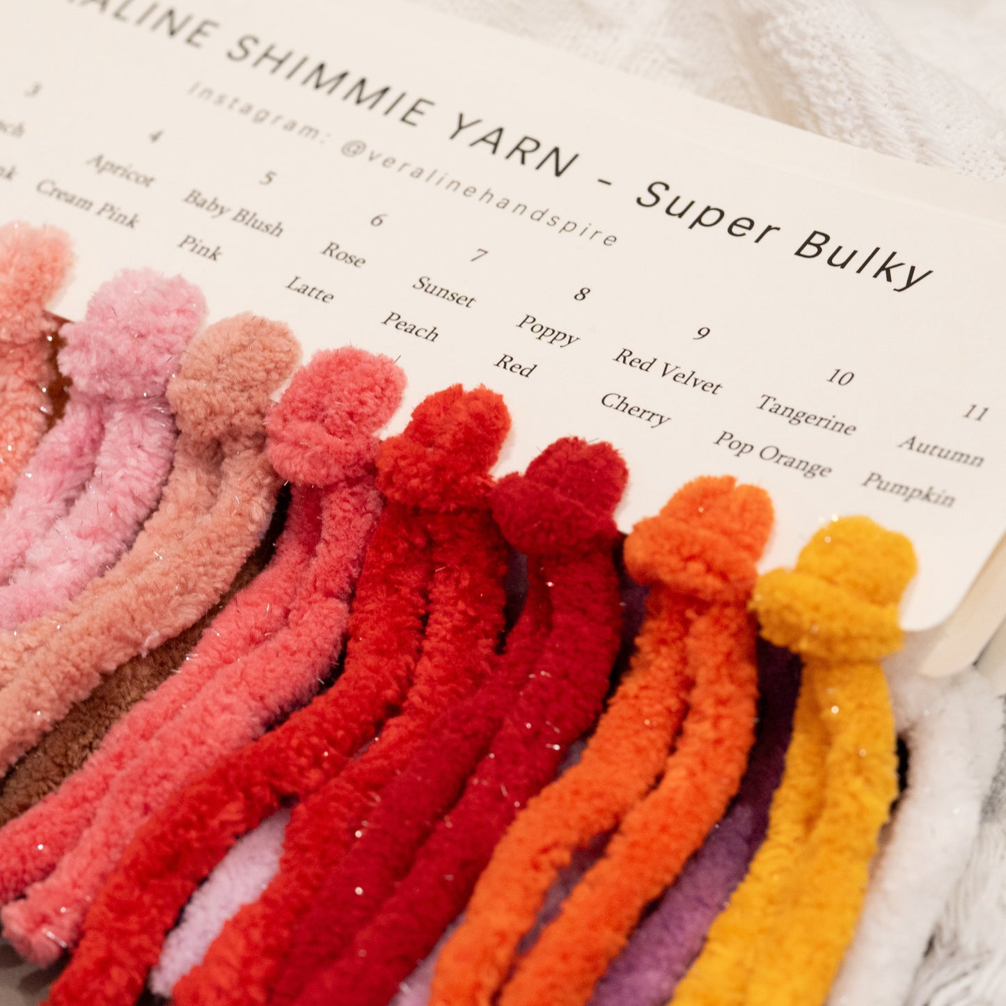 Shimmie -Super Bulky Color Card