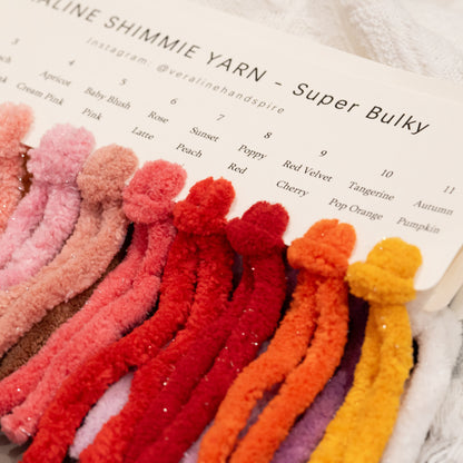 Shimmie -Super Bulky Color Card