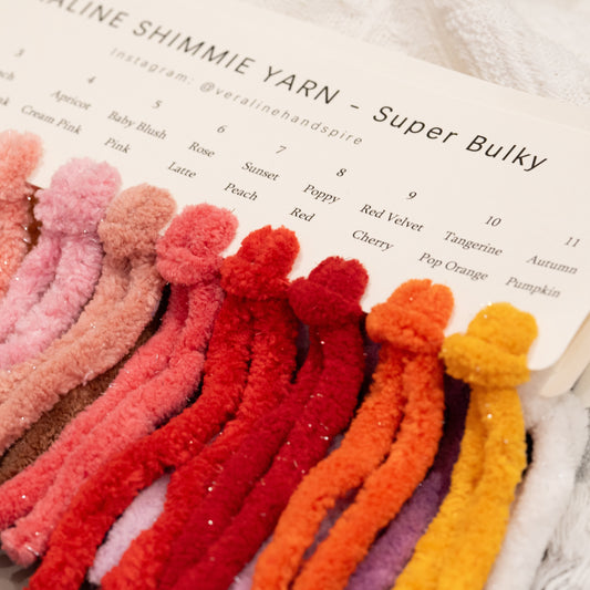 Shimmie -Super Bulky Color Card
