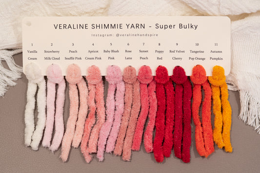 Shimmie -Super Bulky Color Card