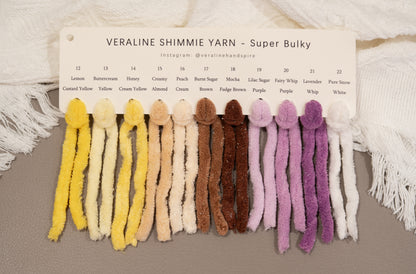 Shimmie -Super Bulky Color Card