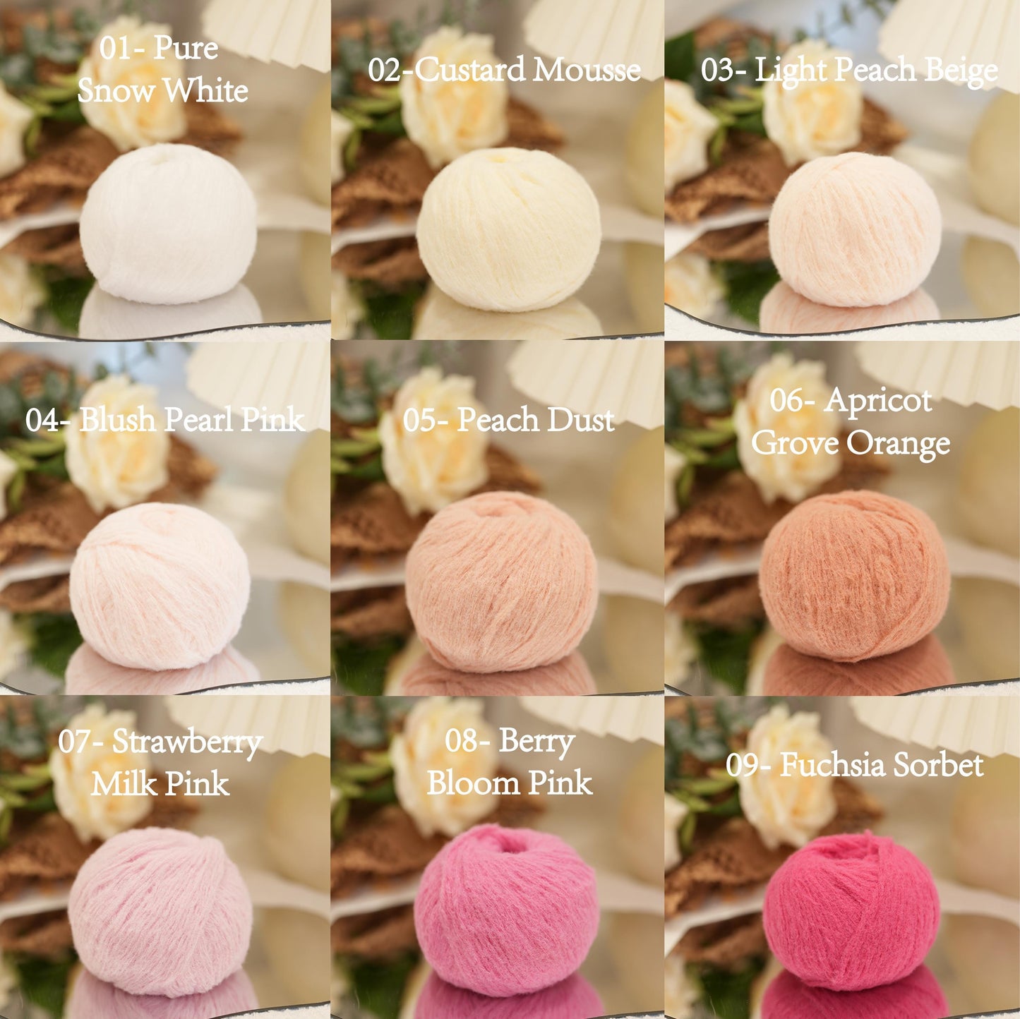 Candy Cloud (Fuzzy Nylon Yarn with Wool Felt)