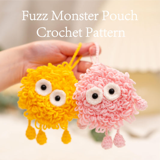 Fuzz Monster Pouch Crochet Pattern