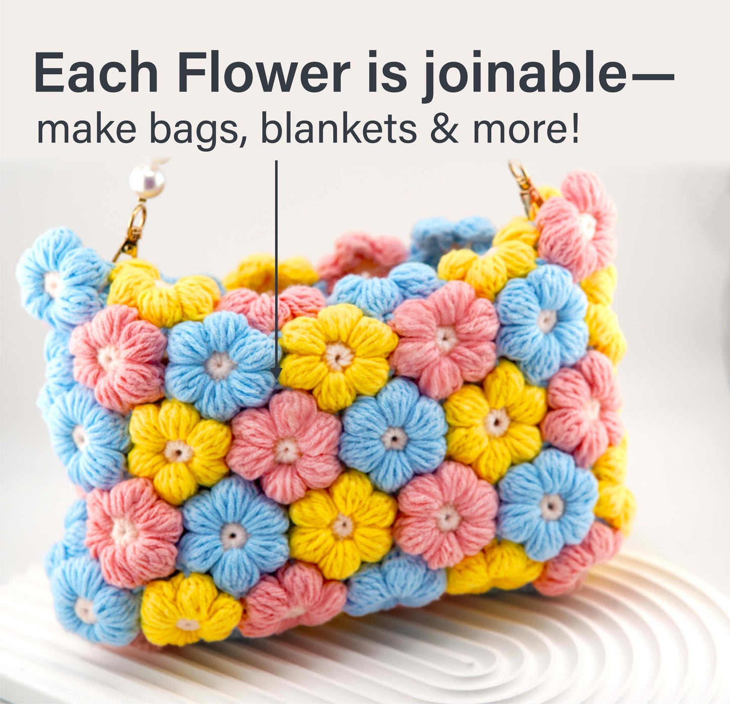 Crochet Puff Flowers for Craft