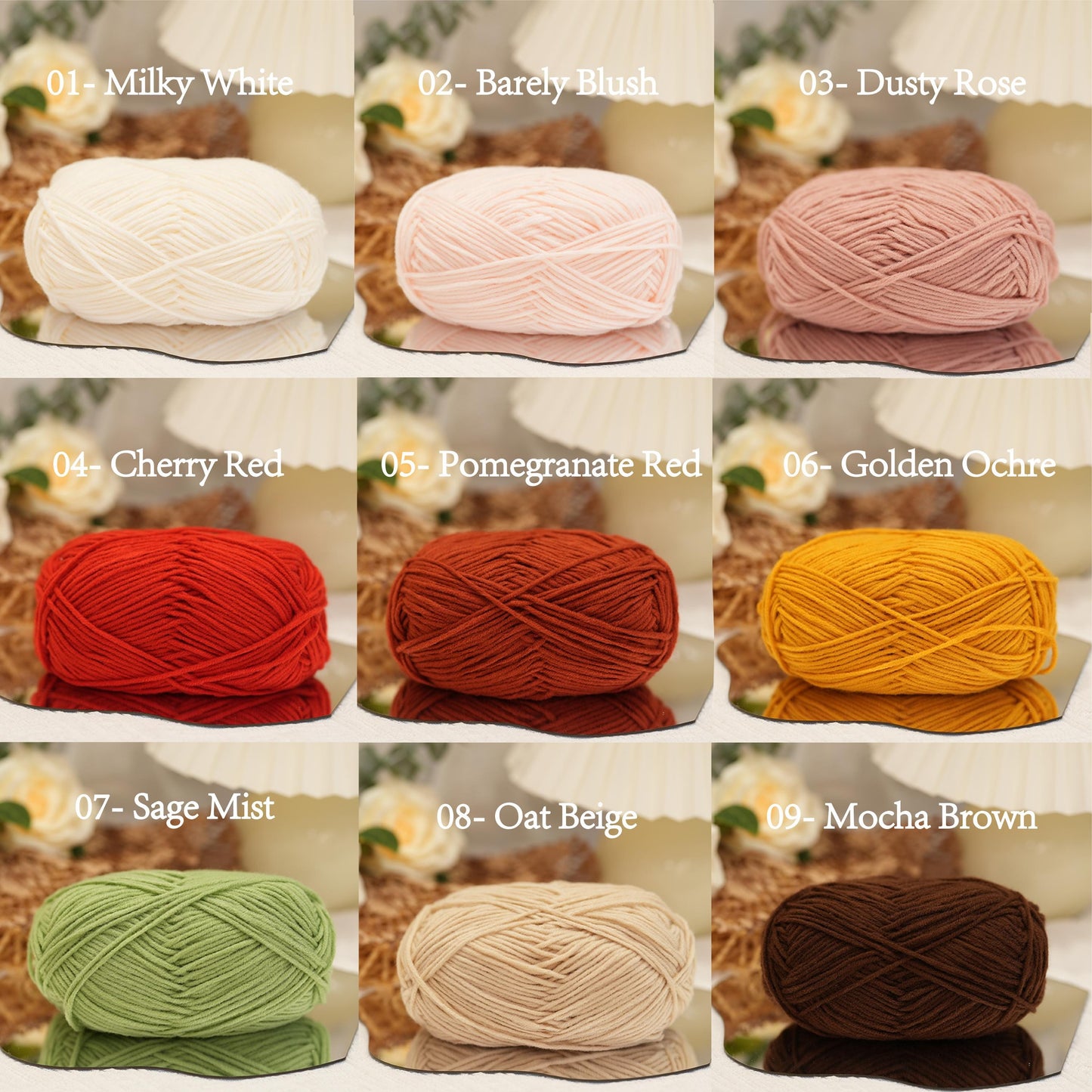 Premium Acrylic Yarn (8-Ply)