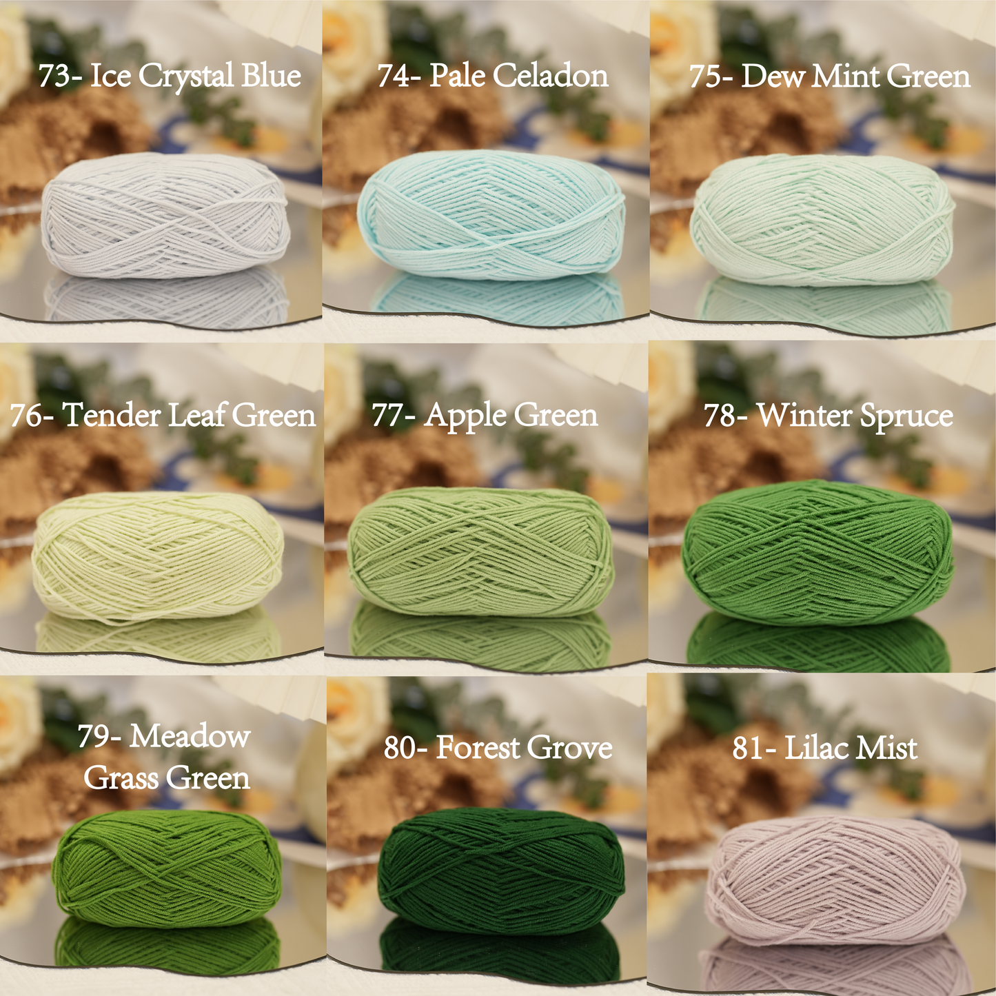 Premium Cotton Acrylic Yarn (4-Ply)