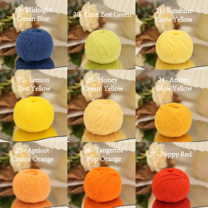 Candy Cloud (Fuzzy Nylon Yarn with Wool Felt)