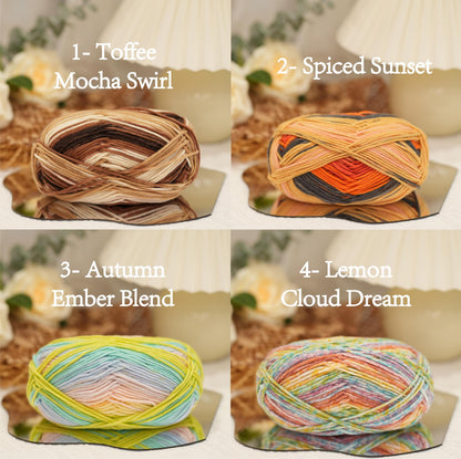 Premium Acrylic Variegated Yarn (8-Ply)