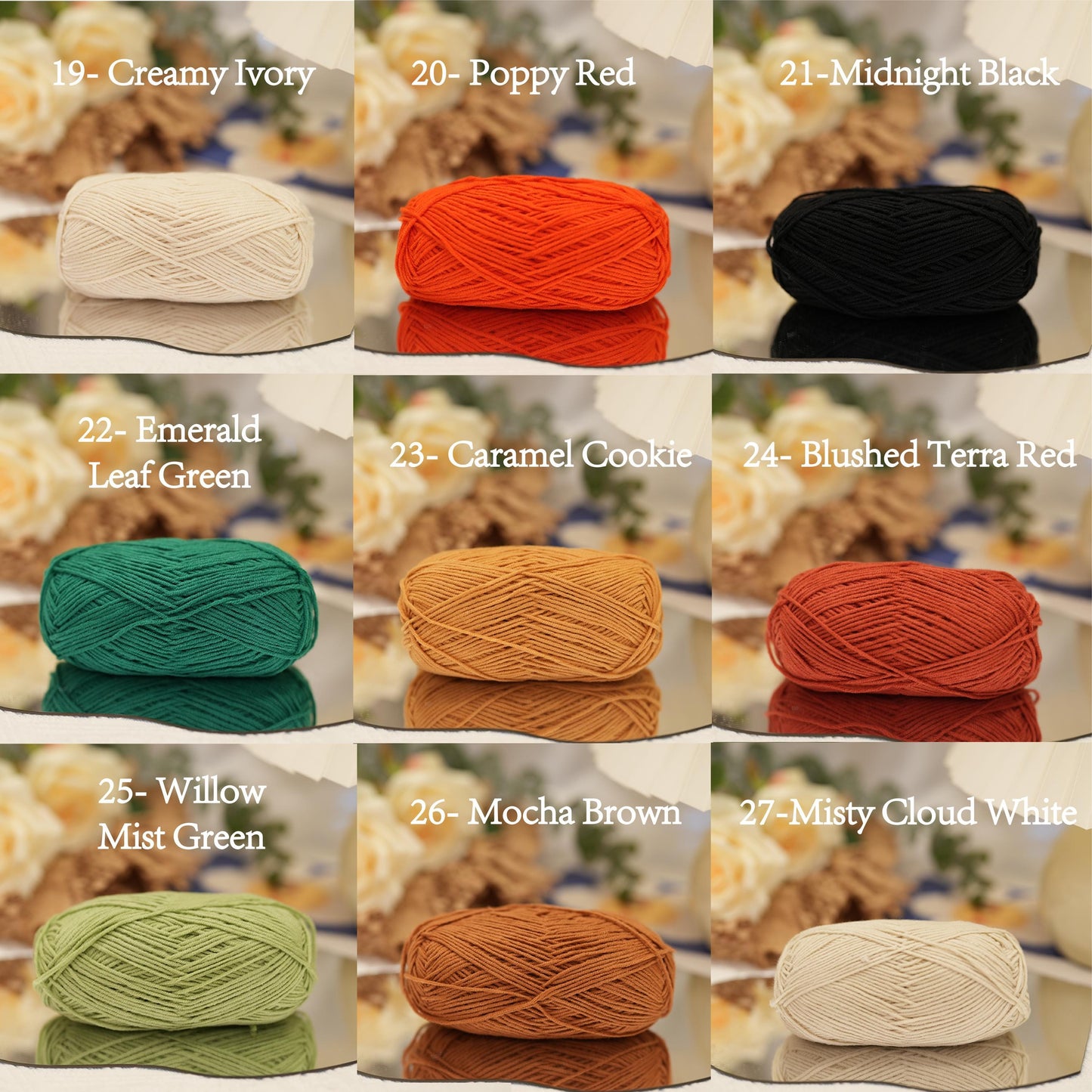 Premium Cotton Acrylic Yarn (4-Ply)